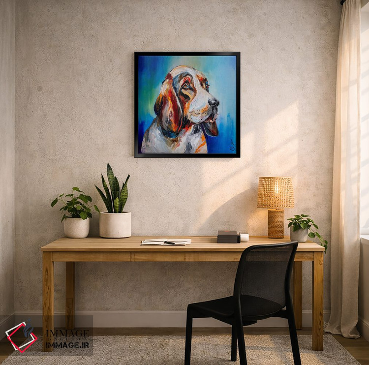 تابلو دکوراتیو بیگل غمگین اثر کوپتسووا آرت - D6B
