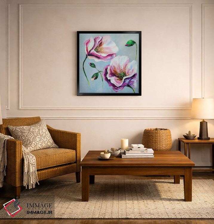 تابلو دکوراتیو شقایق های ملایم اثر کوپتسووا آرت - D4B