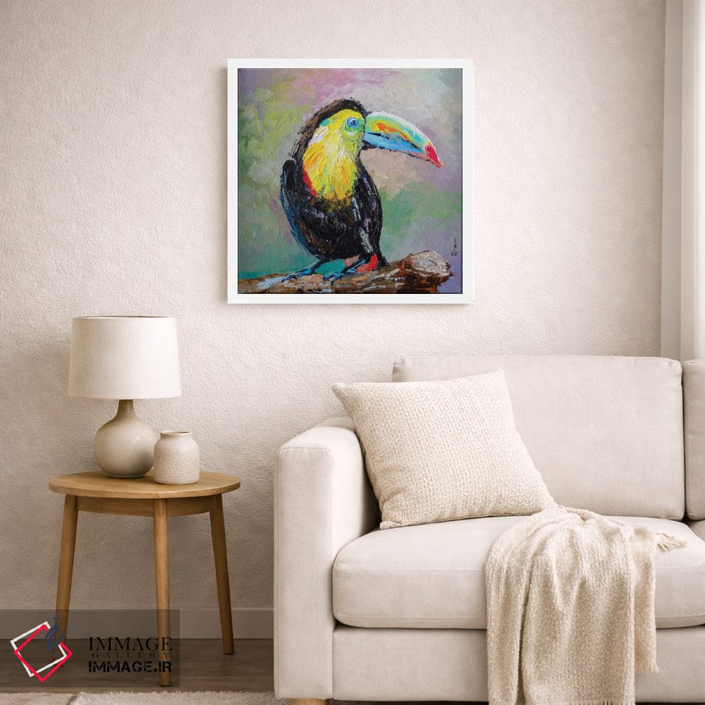 تابلو دکوراتیو پرنده توکان اثر کوپتسووا آرت - D4W