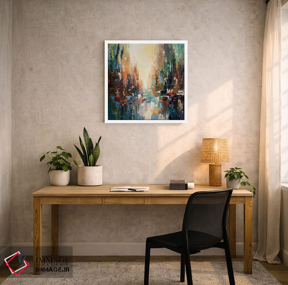 تابلو انتزاعی خیابان پر رفت و آمد اثر کوپتسووا آرت - D5W