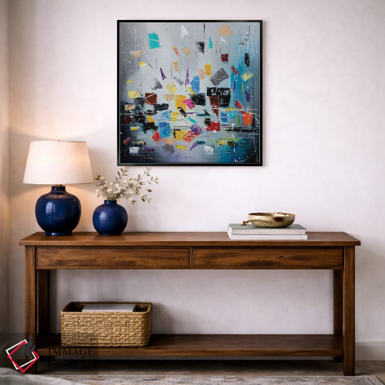 تابلو انتزاعی باران بامزه اثر کوپتسووا آرت - D5B