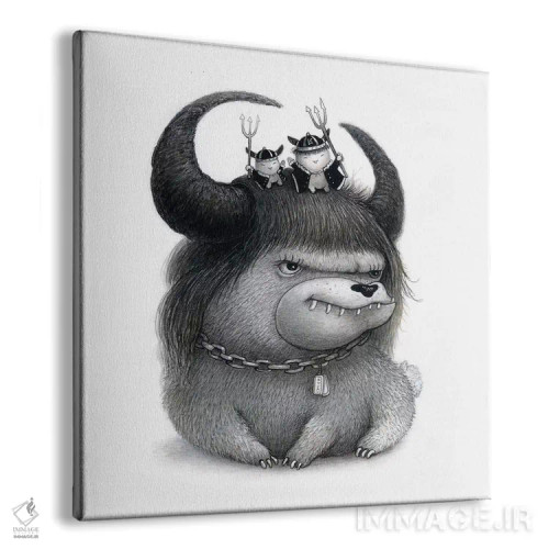 تابلو دکوراتیو چی چی اثر کریستین آدام - نمای پرسپکتیو محصول