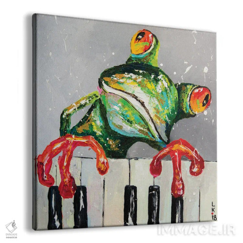 تابلو دکوراتیو من فقط نوازنده پیانو هستم اثر کوپتسووا آرت - نمای پرسپکتیو محصول