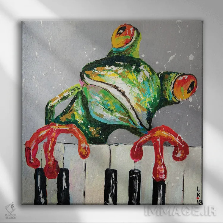 تابلو دکوراتیو من فقط نوازنده پیانو هستم اثر کوپتسووا آرت - نمای روبهرو روی دیوار