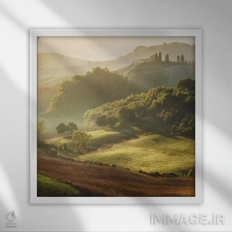 تابلو دکوراتیو بهار در توسکانی XVIII اثر دنیل کردان - نمای قابدار سفید