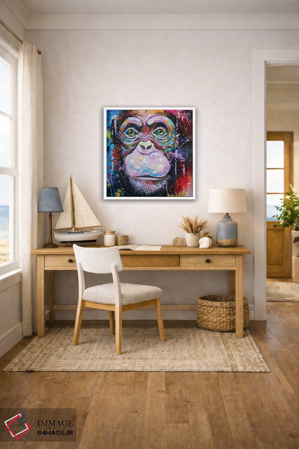 تابلو دکوراتیو من یک شامپانزه ام اثر کوپتسووا آرت - D2W