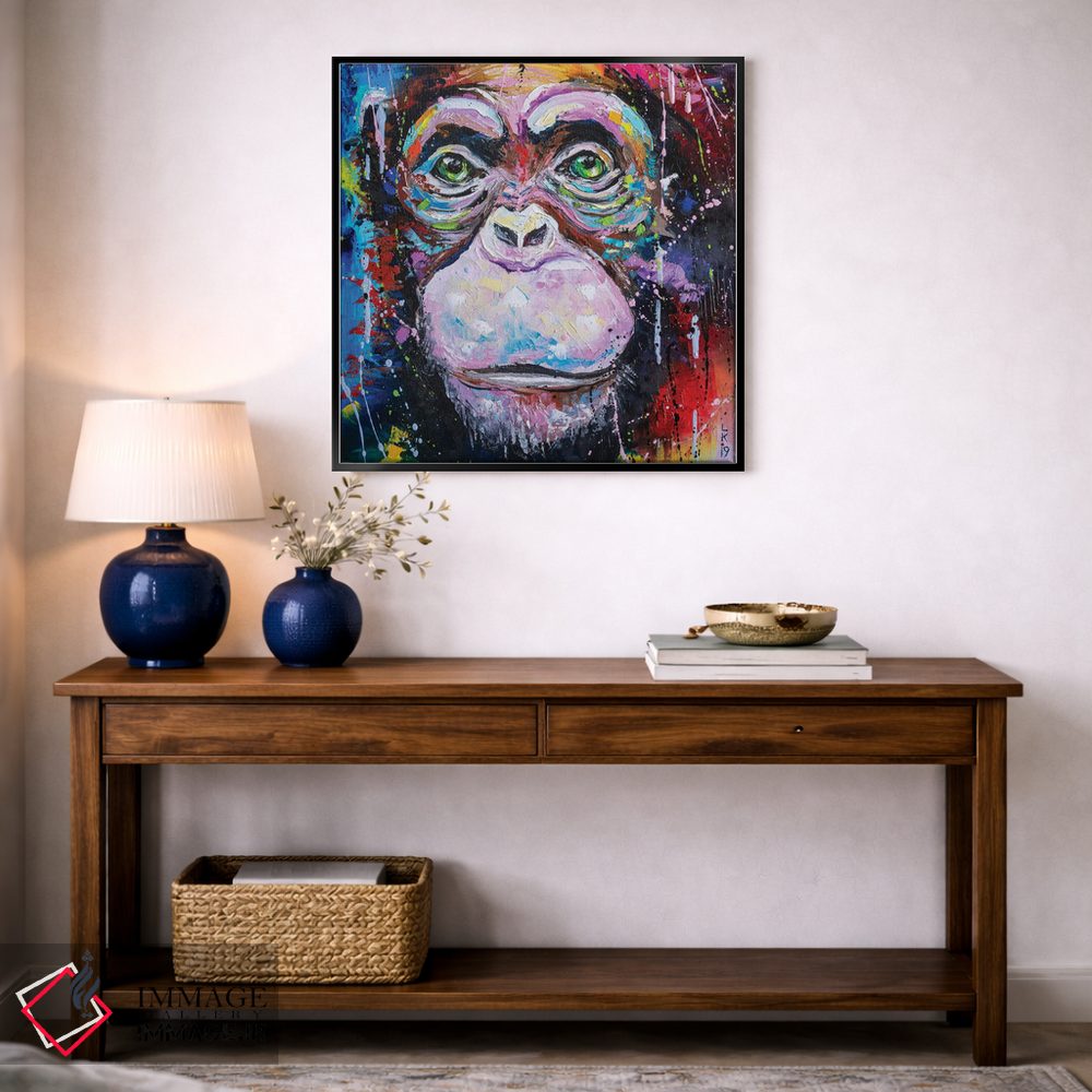 تابلو دکوراتیو من یک شامپانزه ام اثر کوپتسووا آرت - D5B