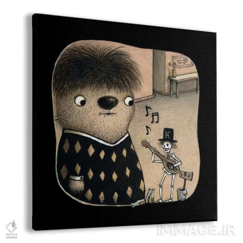 تابلو دکوراتیو استخوان های جینگل اثر کریستین آدام - نمای پرسپکتیو محصول