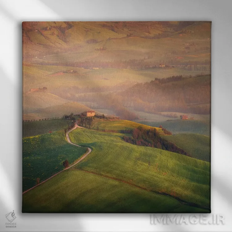 تابلو دکوراتیو بهار در توسکانی XIX اثر دنیل کردان - نمای روبهرو روی دیوار