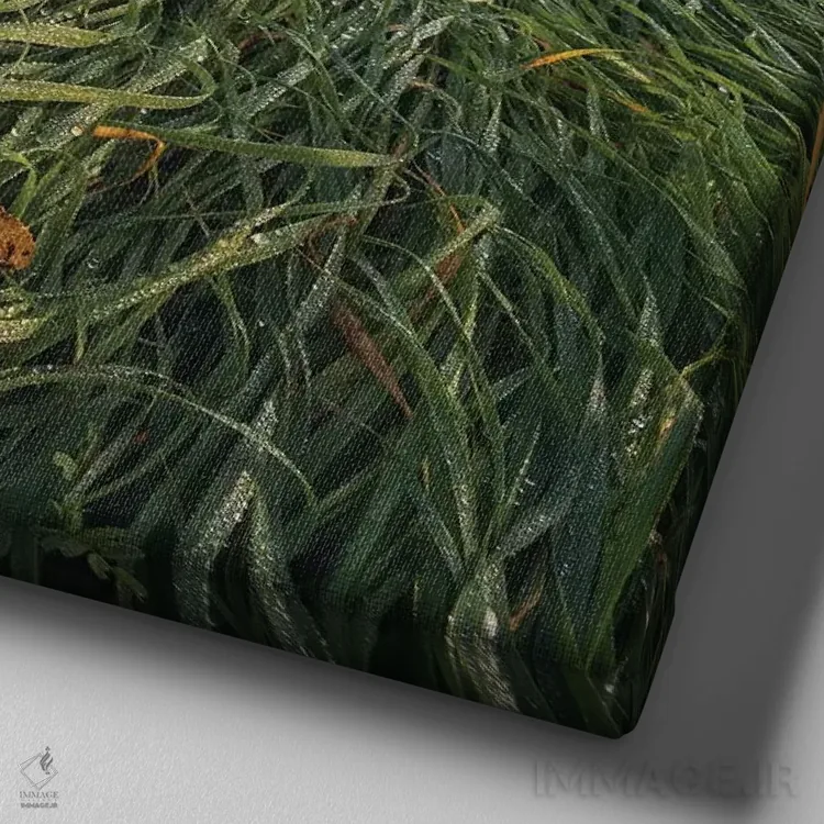 تابلو دکوراتیو بهار در توسکانی VI اثر دنیل کردان - نمای نزدیک بافت بوم