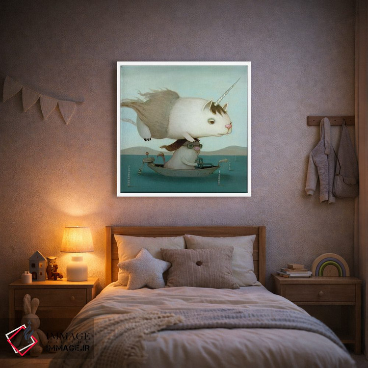تابلو دکوراتیو قایق موتوری اثر کریستین آدام - D1W
