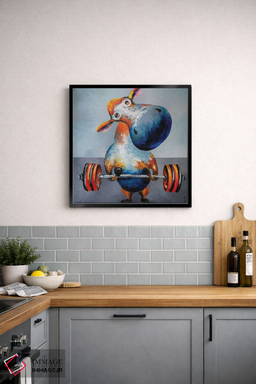 تابلو دکوراتیو من ورزشکارم اثر کوپتسووا آرت - D4B