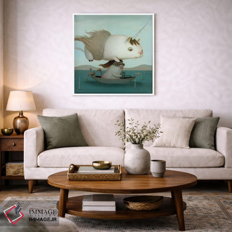 تابلو دکوراتیو قایق موتوری اثر کریستین آدام - D3W