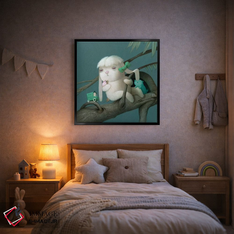 تابلو دکوراتیو مرد بستنی فروش اثر کریستین آدام - D2B