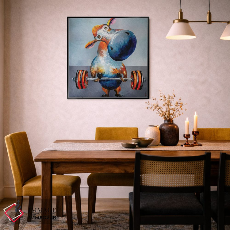 تابلو دکوراتیو من ورزشکارم اثر کوپتسووا آرت - D6B