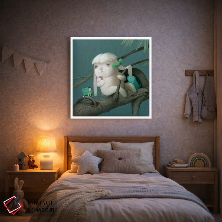 تابلو دکوراتیو مرد بستنی فروش اثر کریستین آدام - D1W
