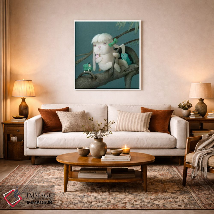 تابلو دکوراتیو مرد بستنی فروش اثر کریستین آدام - D3W