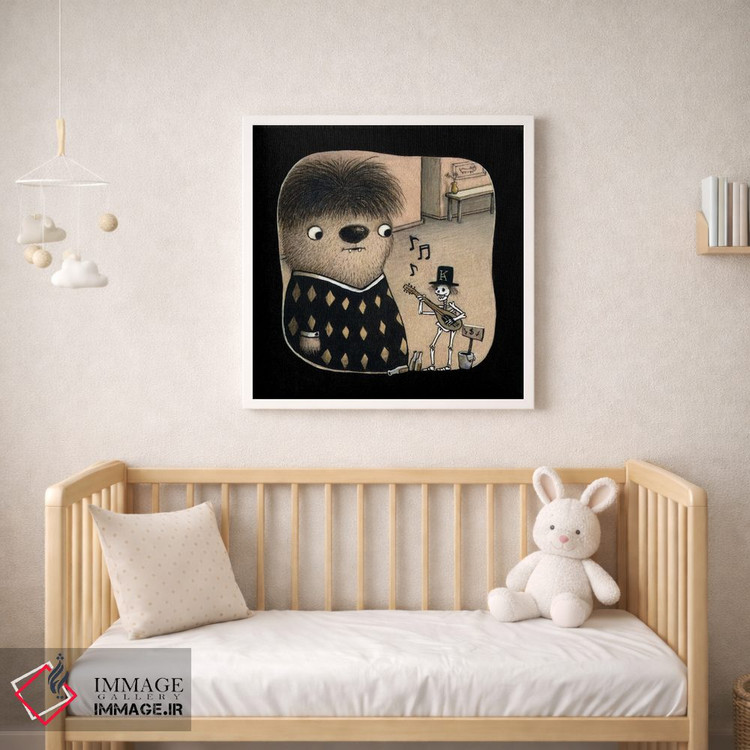 تابلو دکوراتیو استخوان های جینگل اثر کریستین آدام - D1W