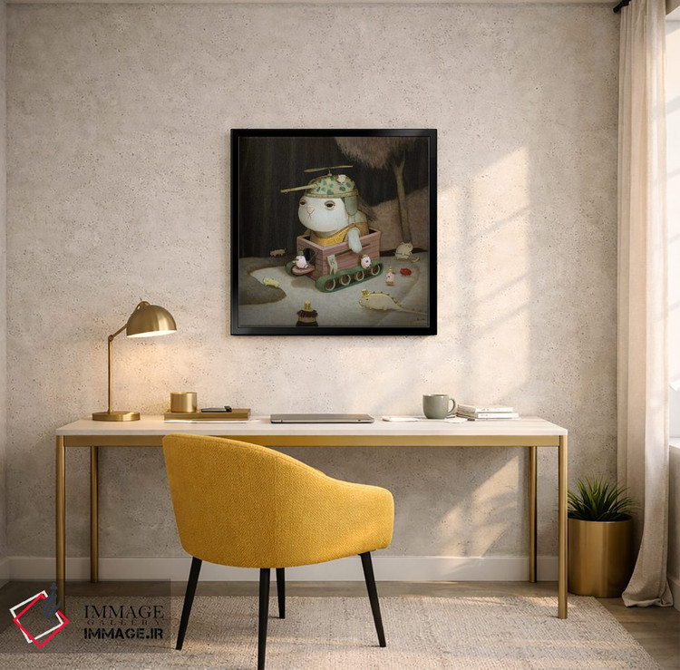 تابلو دکوراتیو پسر نبرد اثر کریستین آدام - D5B