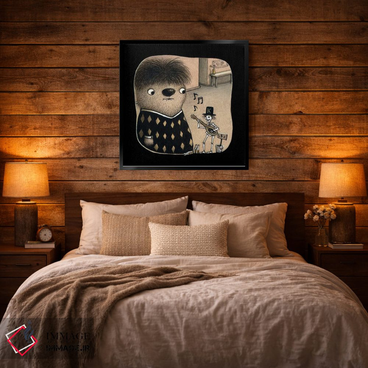 تابلو دکوراتیو استخوان های جینگل اثر کریستین آدام - D4B