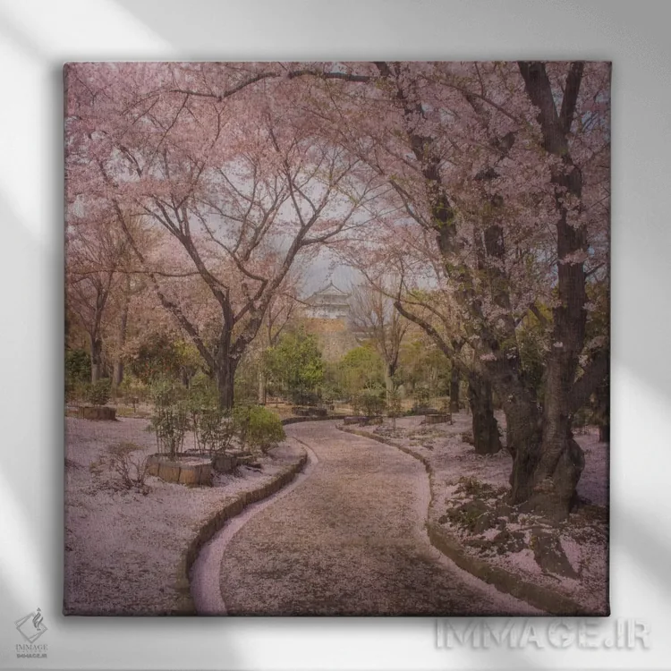 تابلو دکوراتیو بهار در ژاپن نهم اثر دنیل کردان - نمای روبهرو روی دیوار