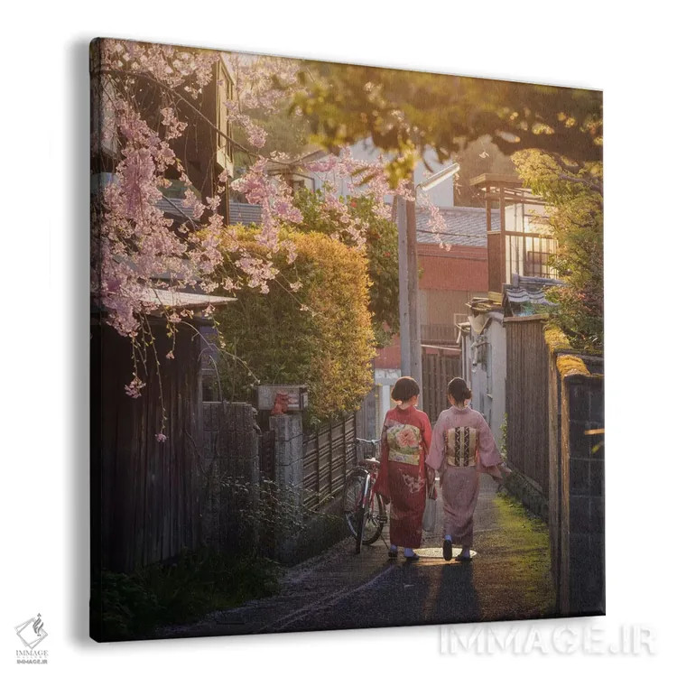 تابلو دکوراتیو بهار در ژاپن سیزدهم اثر دنیل کردان - نمای پرسپکتیو محصول