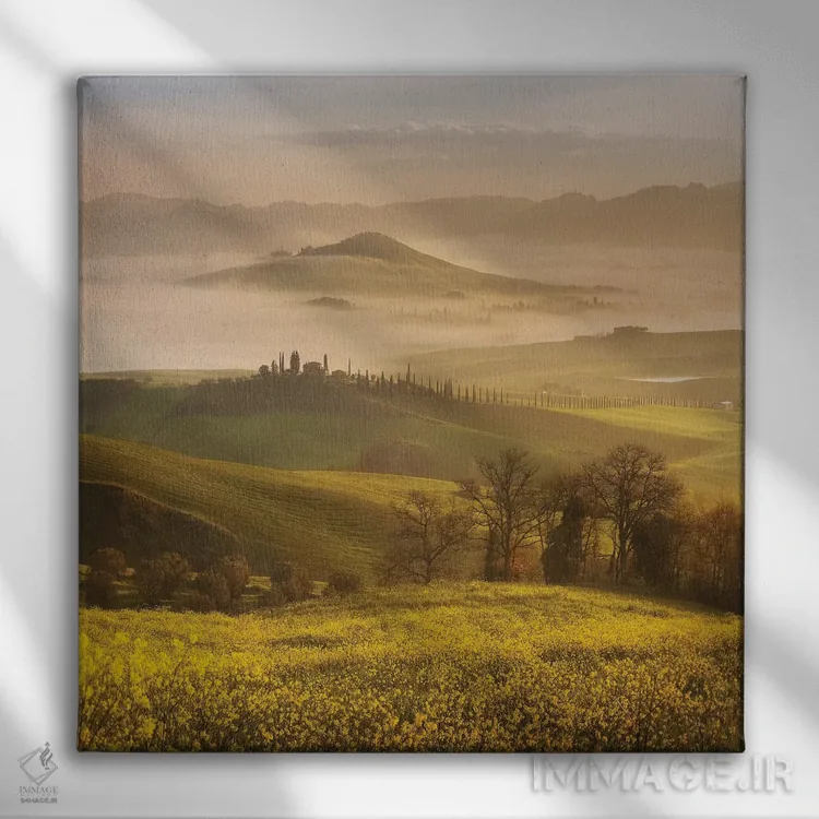 تابلو دکوراتیو بهار در توسکانی سوم اثر دنیل کردان - نمای روبهرو روی دیوار