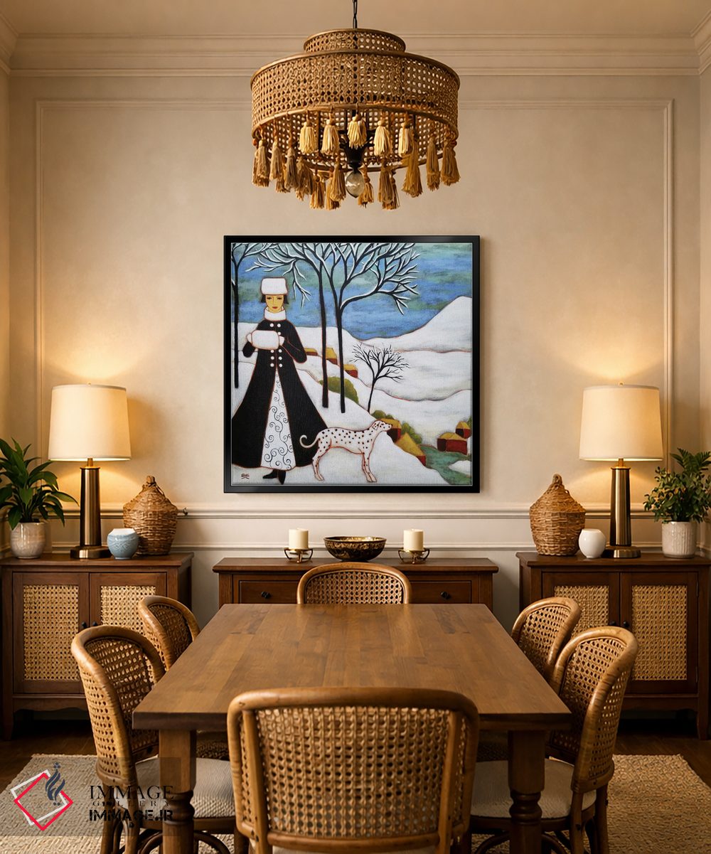 تابلو دکوراتیو زمستان اثر کارن ریگر - D4B