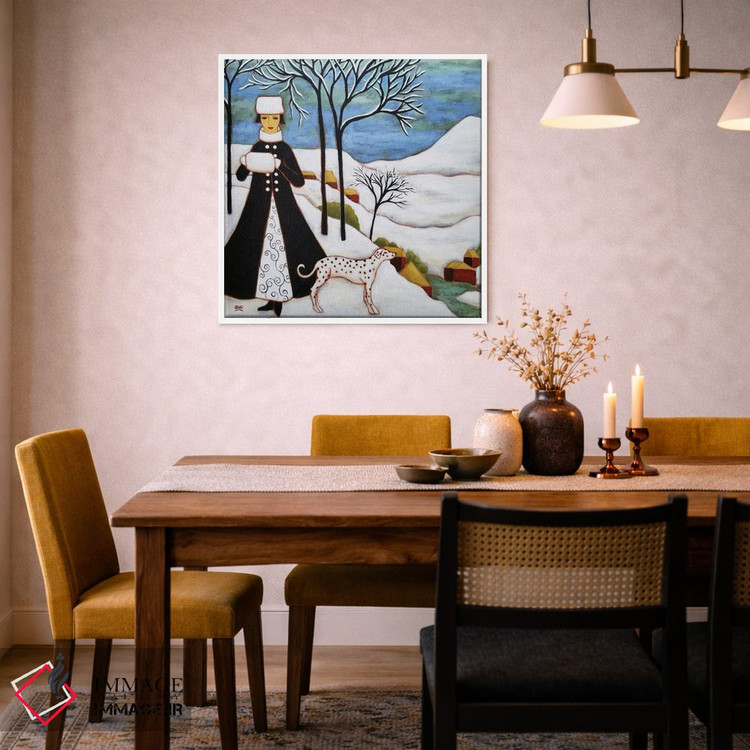 تابلو دکوراتیو زمستان اثر کارن ریگر - D6W