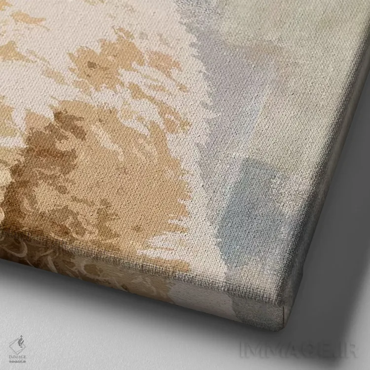 تابلو دکوراتیو پودل اثر کری راجرز - نمای نزدیک بافت بوم