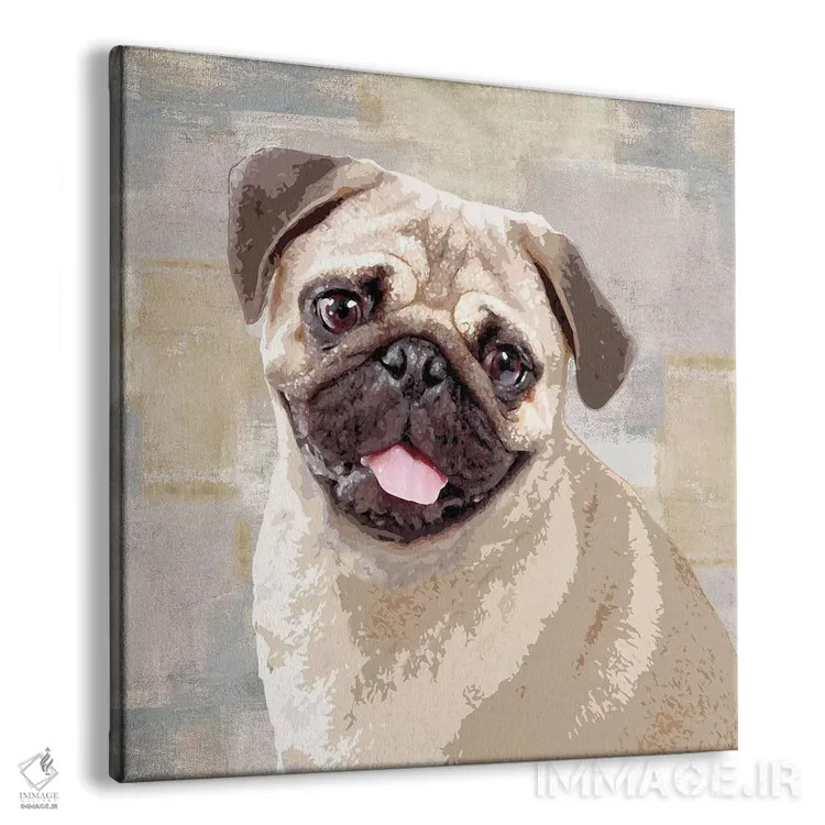 تابلو دکوراتیو پاگ اثر کری راجرز - نمای پرسپکتیو محصول