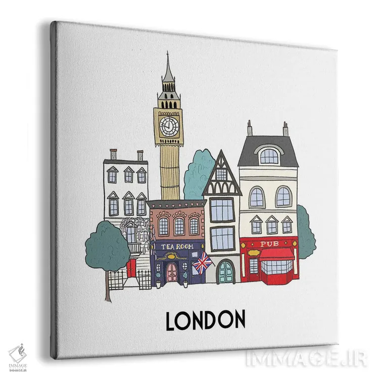 تابلو دکوراتیو لندن اثر کریستینا هولت کرانتز - نمای پرسپکتیو محصول