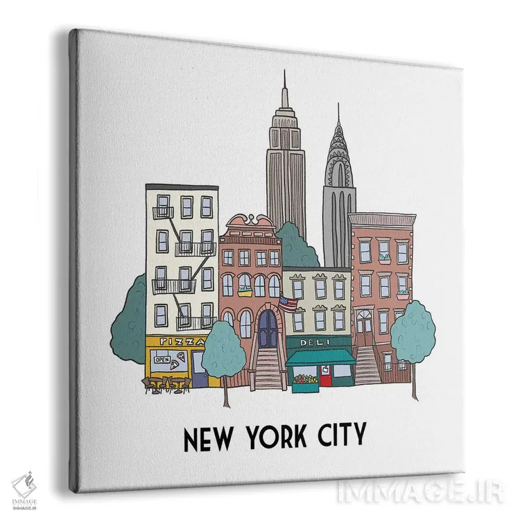 تابلو دکوراتیو نیویورک اثر کریستینا هولت کرانتز - نمای پرسپکتیو محصول