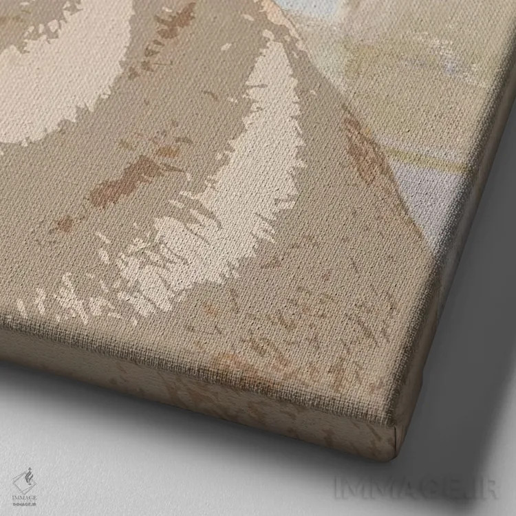 تابلو دکوراتیو پاگ اثر کری راجرز - نمای نزدیک بافت بوم