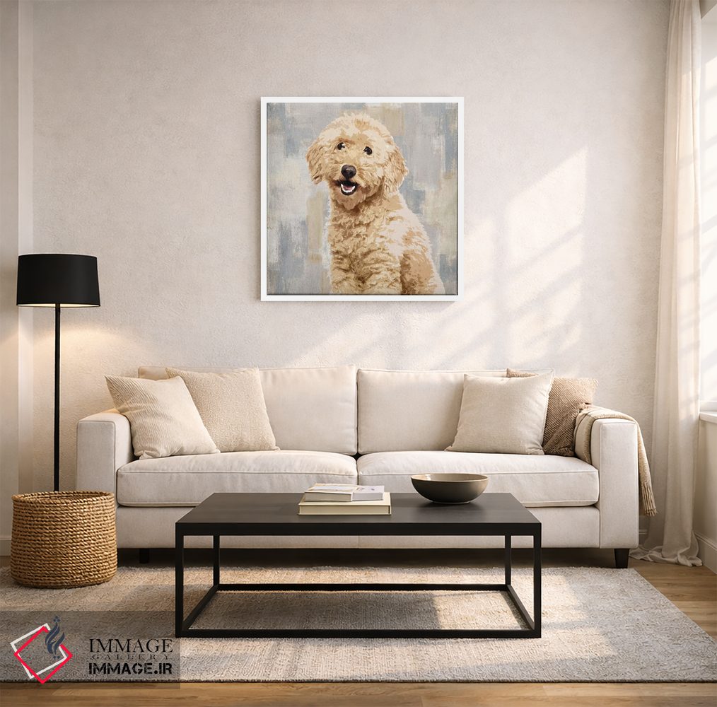 تابلو دکوراتیو پودل اثر کری راجرز - D1W