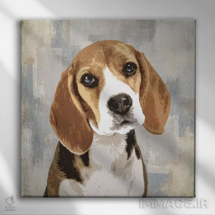 تابلو دکوراتیو بیگل اثر کری راجرز - نمای روبهرو روی دیوار