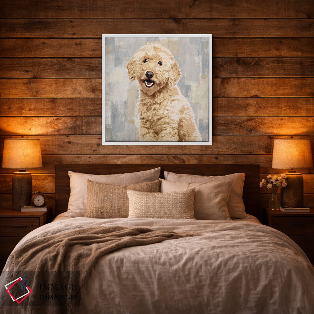 تابلو دکوراتیو پودل اثر کری راجرز - D2W