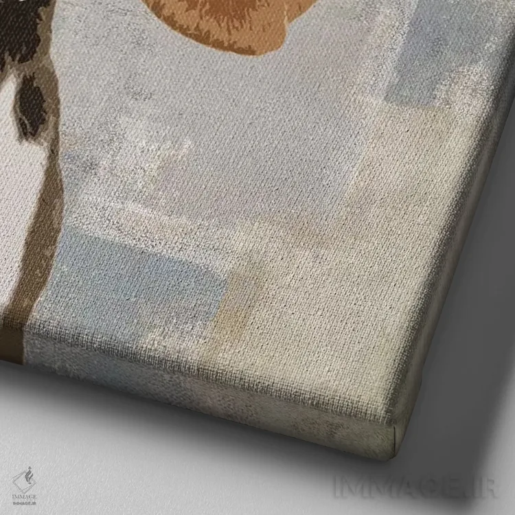 تابلو دکوراتیو بیگل اثر کری راجرز - نمای نزدیک بافت بوم