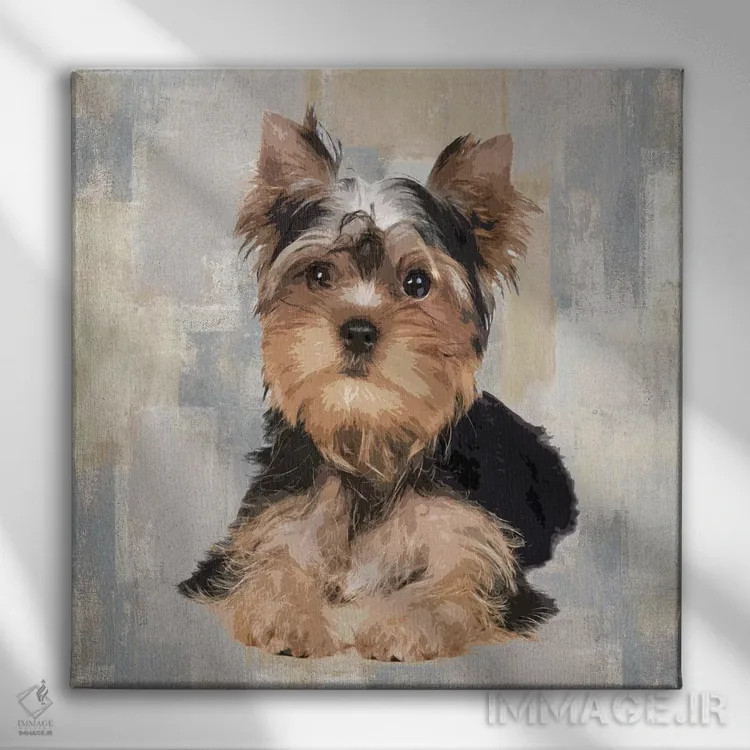 تابلو دکوراتیو تریر یورکشایر اثر کری راجرز - نمای روبهرو روی دیوار