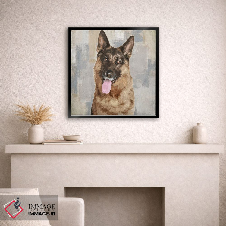 تابلو دکوراتیو ژرمن شپرد اثر کری راجرز - D2B