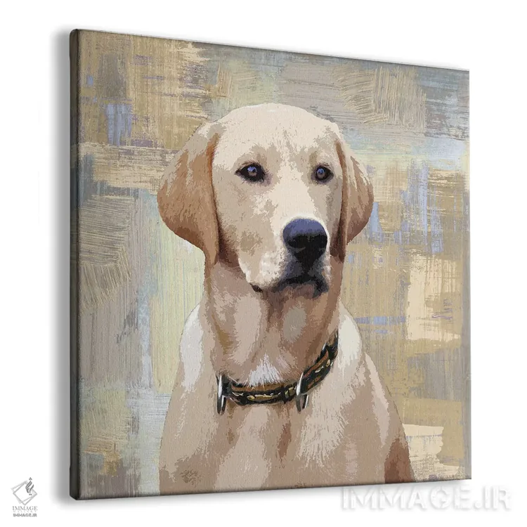 تابلو دکوراتیو لابرادور رتریور اثر کری راجرز - نمای پرسپکتیو محصول