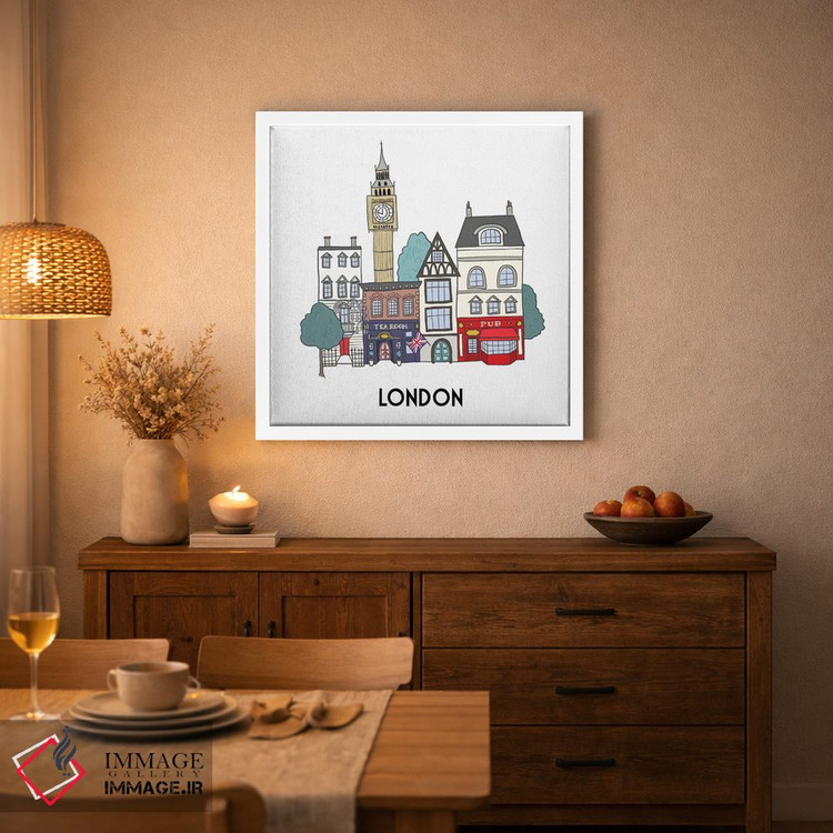 تابلو دکوراتیو لندن اثر کریستینا هولت کرانتز - D3W