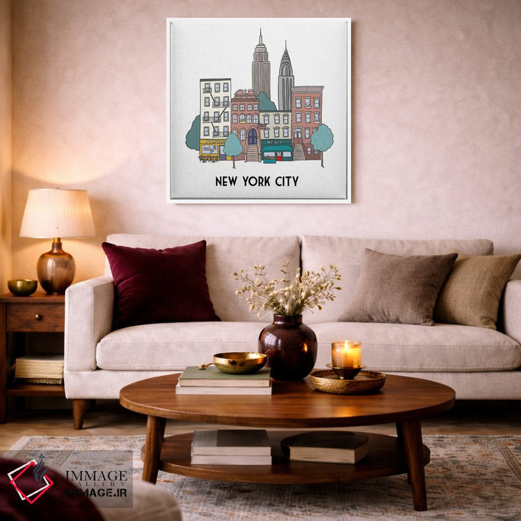 تابلو دکوراتیو نیویورک اثر کریستینا هولت کرانتز - D2W