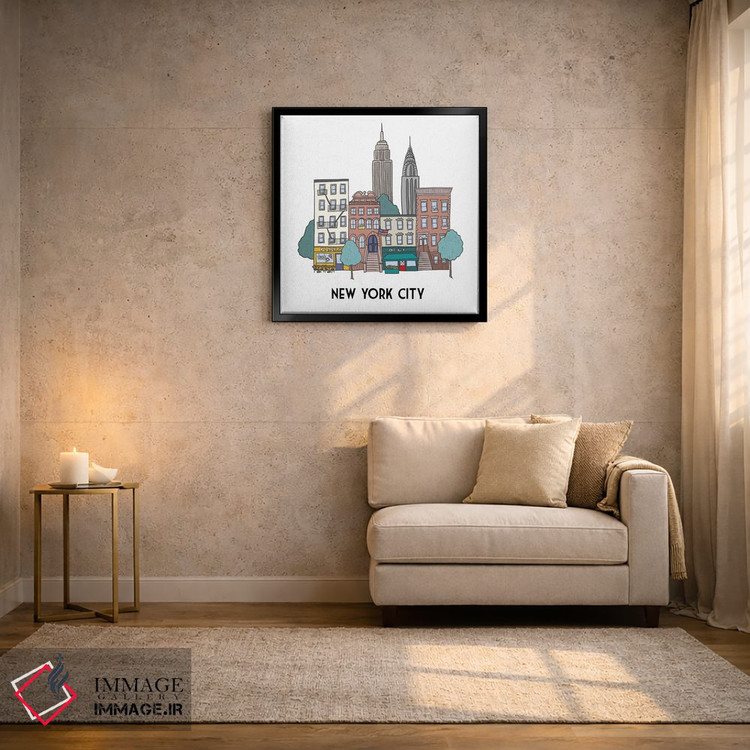 تابلو دکوراتیو نیویورک اثر کریستینا هولت کرانتز - D4B