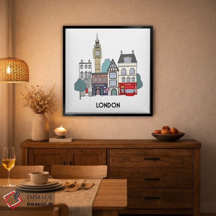 تابلو دکوراتیو لندن اثر کریستینا هولت کرانتز - D5B