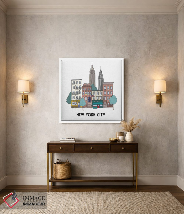 تابلو دکوراتیو نیویورک اثر کریستینا هولت کرانتز - D3W