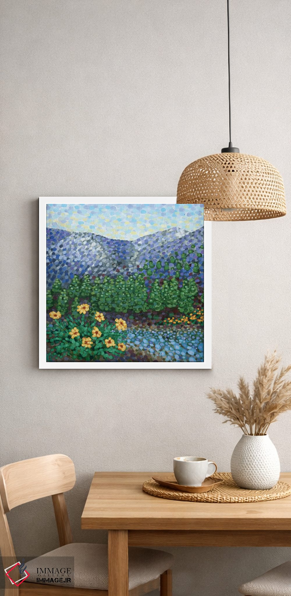 تابلو دکوراتیو ارتفاع کوه اثر کریستن لی - D1W