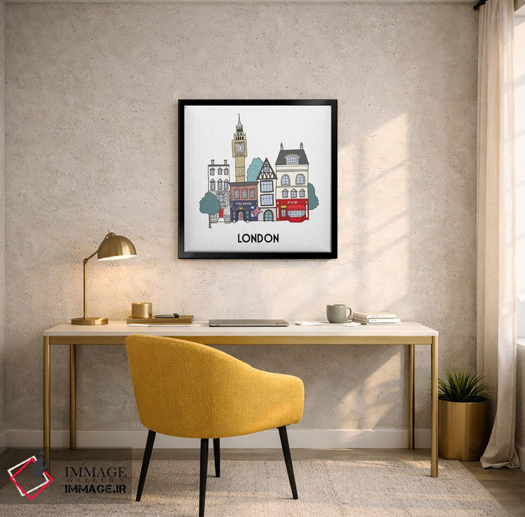 تابلو دکوراتیو لندن اثر کریستینا هولت کرانتز - D6B
