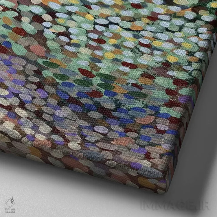 تابلو دکوراتیو نور درخشان اثر کریستن لی - نمای نزدیک بافت بوم