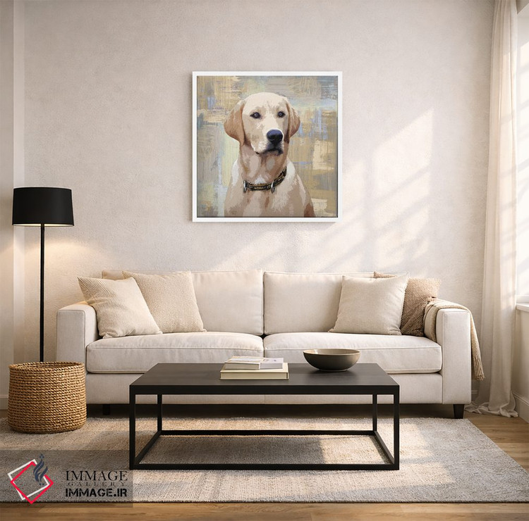 تابلو دکوراتیو لابرادور رتریور اثر کری راجرز - D2W